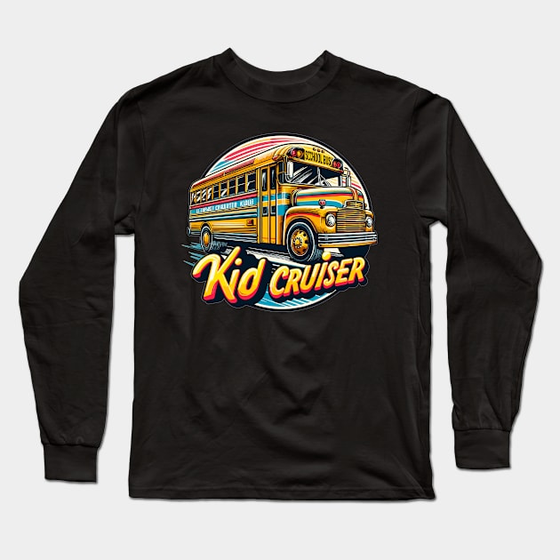 School Bus, Kid Cruiser Long Sleeve T-Shirt by Vehicles-Art